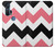 S1849 Pink Black Chevron Zigzag Hülle Schutzhülle Taschen für Motorola Edge+