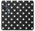 S2299 Black Polka Dots Hülle Schutzhülle Taschen für Motorola Edge+