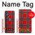 S2374 Tartan Red Pattern Hülle Schutzhülle Taschen für Motorola Edge+