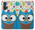 S2521 Cute Nerd Owl Cartoon Hülle Schutzhülle Taschen für Motorola Edge+