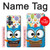 S2521 Cute Nerd Owl Cartoon Hülle Schutzhülle Taschen für Motorola Edge+