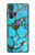 S2685 Aqua Turquoise Gemstone Graphic Printed Hülle Schutzhülle Taschen für Motorola Edge+