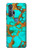 S2688 Aqua Copper Turquoise Gemstone Graphic Hülle Schutzhülle Taschen für Motorola Edge+