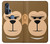 S2721 Cute Grumpy Monkey Cartoon Hülle Schutzhülle Taschen für Motorola Edge+