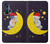 S2849 Cute Sleepy Owl Moon Night Hülle Schutzhülle Taschen für Motorola Edge+
