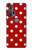 S2951 Red Polka Dots Hülle Schutzhülle Taschen für Motorola Edge+