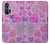 S3710 Pink Love Heart Hülle Schutzhülle Taschen für Motorola Edge+