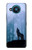S0935 Wolf Howling in Forest Hülle Schutzhülle Taschen für Nokia 8.3 5G