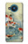S1654 Koi Carp Fish Art Painting Hülle Schutzhülle Taschen für Nokia 8.3 5G