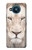S2399 White Lion Face Hülle Schutzhülle Taschen für Nokia 8.3 5G