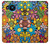 S3281 Colorful Hippie Flowers Pattern Hülle Schutzhülle Taschen für Nokia 8.3 5G