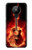 S0415 Fire Guitar Burn Hülle Schutzhülle Taschen für Nokia 5.3
