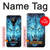 S0752 Blue Fire Grim Wolf Hülle Schutzhülle Taschen für Nokia 5.3