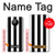 S2297 Black and White Vertical Stripes Hülle Schutzhülle Taschen für Nokia 5.3