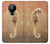 S2674 Seahorse Skeleton Fossil Hülle Schutzhülle Taschen für Nokia 5.3