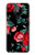 S3112 Rose Floral Pattern Black Hülle Schutzhülle Taschen für Nokia 5.3