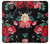 S3112 Rose Floral Pattern Black Hülle Schutzhülle Taschen für Nokia 5.3
