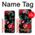S3112 Rose Floral Pattern Black Hülle Schutzhülle Taschen für Nokia 5.3