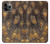 S3691 Gold Peacock Feather Hülle Schutzhülle Taschen für iPhone 11 Pro