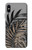 S3692 Gray Black Palm Leaves Hülle Schutzhülle Taschen für iPhone X, iPhone XS