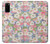S3688 Floral Flower Art Pattern Hülle Schutzhülle Taschen für Samsung Galaxy S20
