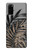 S3692 Gray Black Palm Leaves Hülle Schutzhülle Taschen für Samsung Galaxy S20