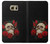 S3753 Dark Gothic Goth Skull Roses Hülle Schutzhülle Taschen für Samsung Galaxy S6