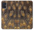 S3691 Gold Peacock Feather Hülle Schutzhülle Taschen für Samsung Galaxy A51 5G