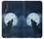 S3693 Grim White Wolf Full Moon Hülle Schutzhülle Taschen für Samsung Galaxy A70