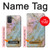 S3717 Rose Gold Blue Pastel Marble Graphic Printed Hülle Schutzhülle Taschen für Samsung Galaxy A71 5G