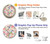 S3688 Floral Flower Art Pattern Hülle Schutzhülle Taschen für Samsung Galaxy J3 (2018), J3 Star, J3 V 3rd Gen, J3 Orbit, J3 Achieve, Express Prime 3, Amp Prime 3