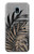 S3692 Gray Black Palm Leaves Hülle Schutzhülle Taschen für Samsung Galaxy J3 (2018), J3 Star, J3 V 3rd Gen, J3 Orbit, J3 Achieve, Express Prime 3, Amp Prime 3
