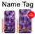 S3713 Purple Quartz Amethyst Graphic Printed Hülle Schutzhülle Taschen für Samsung Galaxy J3 (2018), J3 Star, J3 V 3rd Gen, J3 Orbit, J3 Achieve, Express Prime 3, Amp Prime 3
