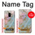 S3717 Rose Gold Blue Pastel Marble Graphic Printed Hülle Schutzhülle Taschen für Samsung Galaxy A8 (2018)