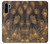 S3691 Gold Peacock Feather Hülle Schutzhülle Taschen für Huawei P30 Pro
