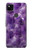 S3713 Purple Quartz Amethyst Graphic Printed Hülle Schutzhülle Taschen für Google Pixel 4a