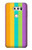 S3678 Colorful Rainbow Vertical Hülle Schutzhülle Taschen für LG V30, LG V30 Plus, LG V30S ThinQ, LG V35, LG V35 ThinQ