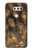 S3691 Gold Peacock Feather Hülle Schutzhülle Taschen für LG V30, LG V30 Plus, LG V30S ThinQ, LG V35, LG V35 ThinQ