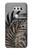 S3692 Gray Black Palm Leaves Hülle Schutzhülle Taschen für LG V30, LG V30 Plus, LG V30S ThinQ, LG V35, LG V35 ThinQ