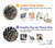 S3692 Gray Black Palm Leaves Hülle Schutzhülle Taschen für LG V30, LG V30 Plus, LG V30S ThinQ, LG V35, LG V35 ThinQ