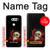 S3753 Dark Gothic Goth Skull Roses Hülle Schutzhülle Taschen für LG V30, LG V30 Plus, LG V30S ThinQ, LG V35, LG V35 ThinQ