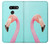 S3708 Pink Flamingo Hülle Schutzhülle Taschen für LG G8 ThinQ