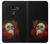 S3753 Dark Gothic Goth Skull Roses Hülle Schutzhülle Taschen für LG G8 ThinQ