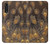 S3691 Gold Peacock Feather Hülle Schutzhülle Taschen für LG Velvet
