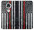 S3687 Firefighter Thin Red Line American Flag Hülle Schutzhülle Taschen für Motorola Moto G7, Moto G7 Plus