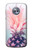 S3711 Pink Pineapple Hülle Schutzhülle Taschen für Motorola Moto X4