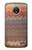 S3752 Zigzag Fabric Pattern Graphic Printed Hülle Schutzhülle Taschen für Motorola Moto E4