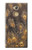 S3691 Gold Peacock Feather Hülle Schutzhülle Taschen für Sony Xperia XA2 Ultra