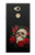 S3753 Dark Gothic Goth Skull Roses Hülle Schutzhülle Taschen für Sony Xperia XA2 Ultra