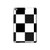 S2492 Black and White Check Hülle Schutzhülle Taschen für iPad mini 4, iPad mini 5, iPad mini 5 (2019)